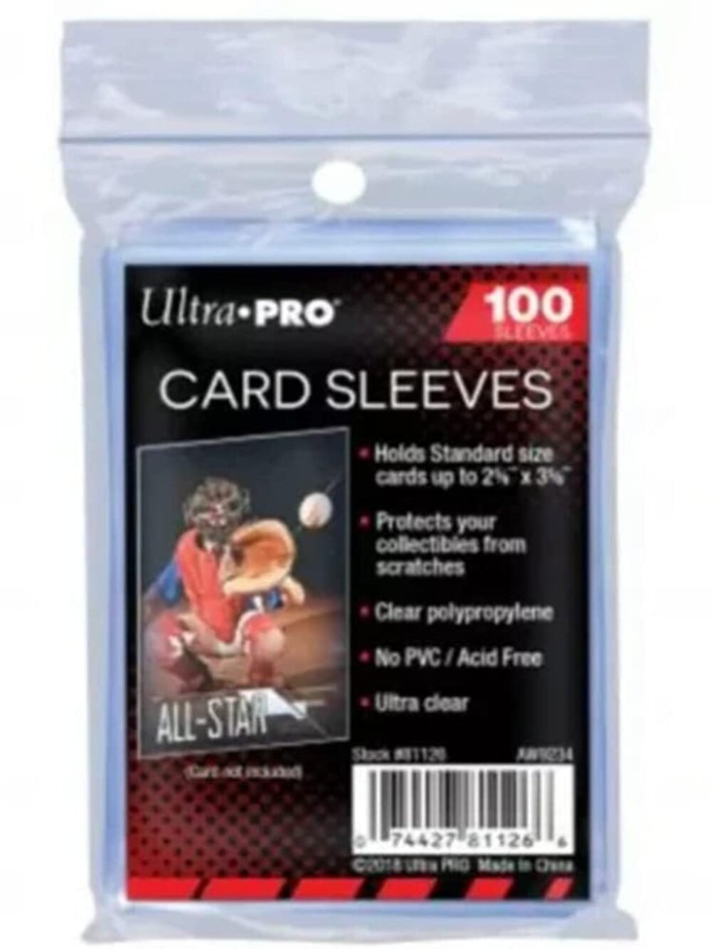 10 Ten Pack Lot of 100 Soft Sleeves / Penny Sleeve for Baseball Cards & Other Sp